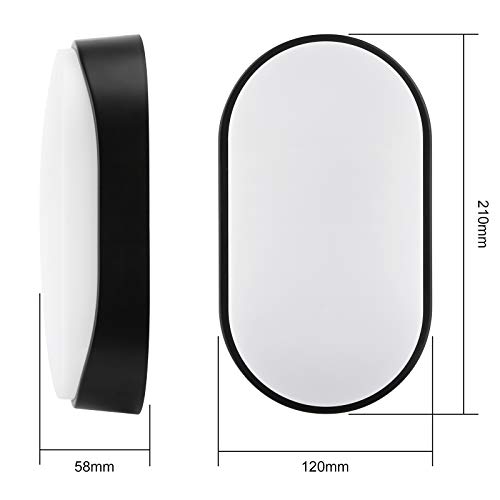 Applique da parete a LED ovale da 18 W, 1350