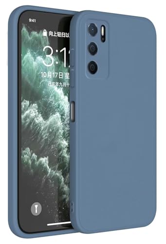Topme Cover per OPPO A16 / OPPO A16s / OPPO A54s (6.52' Inches) Custodia Case, Protezione Della Pelle Della Custodia in Silicone Tpu - Grigio lavanda