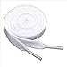 Produktbild King of Trade Schnürsenkel flach 120 cm 1# weiss 8 mm breit weiß
