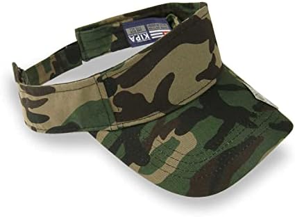 PLAIN GEAR Golf Visor hat for Men & Women - Sun Visors Hats Suitable for Tennis and Other Sports - Adjustable Velcro Closure (CAMO)