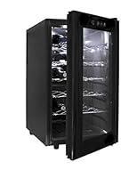 Algopix Similar Product 10 - LACOR 18 Bottles Wine Cellar Black 50