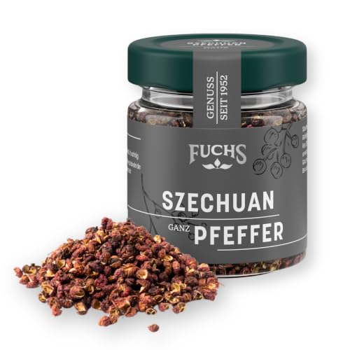 Fuchs Gewürze - Szechuan Pfeffer ganz | Für asiatische Küche | 17 g im Glas