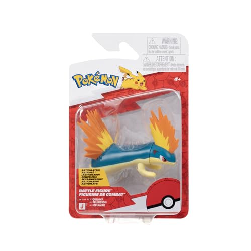 Pokémon Figura de Batalla PKW4532 Quilava, Juguete Oficial de Pokemon para niños a Partir de 4 años