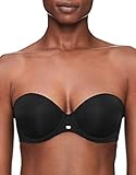 Calvin Klein Women's Naked Glamour Strapless Push Up Bra,Black,36B