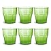 Omada Design Set 6 Bicchieri Acqua da 30 cl, Impilabili, in Plastica per uso Esterno, Lavabili in Lavastoviglie, Made in Italy, Linea Unglassy, Verde