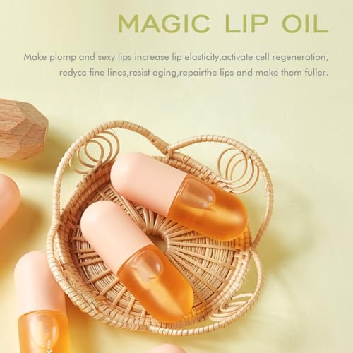 Lip Oil Set, Clear Lip Gloss Sets for Teenage Girls, 2Pcs Hydrating Plumping Lip Glow Oil Lip Balm Multipack, Moisturizing Liquid Lipstick Lip Care Kit Lip Plumper Lipgloss Make up Gifts for Women - Image 7