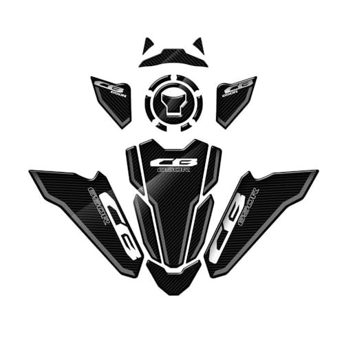 Autocollant de protection de réservoir moto aspect carbone pour Honda CB650R 2021-2022