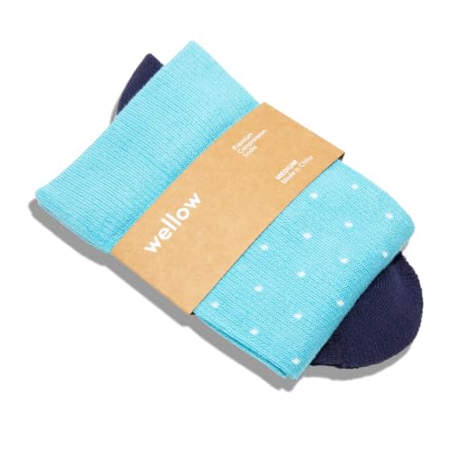 Image of Wellow Dots Collection Knee High Compression Socks 18-25 mmHg