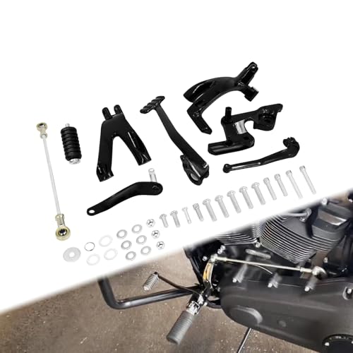 Leviers commandes avant Softail 2018-2023 en acier et alu noir pour FXLR FXST
