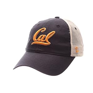 NCAA Zephyr California Golden Bears Mens University Relaxed Hat, Adjustable, Team Color/Stone