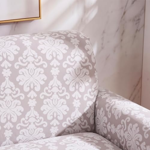 Image of House of Quirk Embo Series Three Seater Jacquard Sofa Cover - Ivory