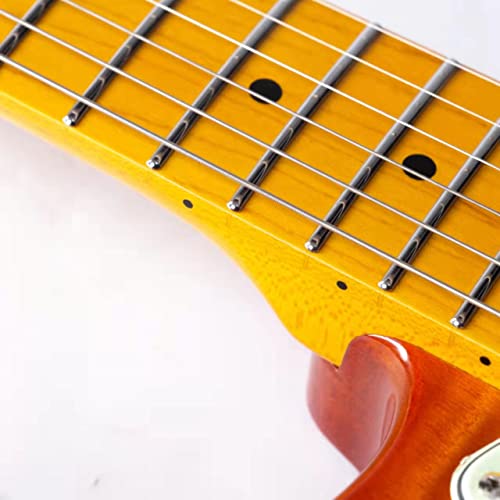 Eart Nk-C3 Electric Guitar With 6 String Maple Fingerboard Solid Body Right Handed, Stainless Steel Frets, Yellow #TOP2