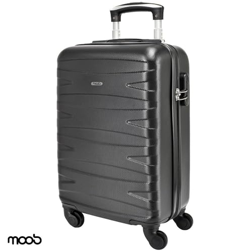 Kit 2 Malas de Viagem de Bordo Carry On Grafite Fibra Abs 20