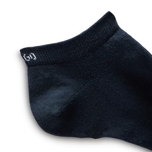HUGO Men's 6 Pack Cotton Back Logo Ankle Socks4