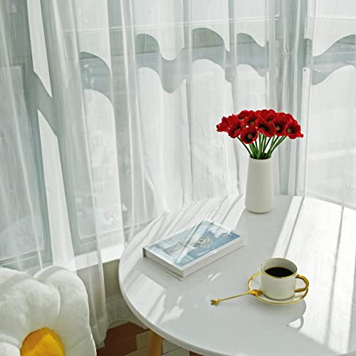 Mandy'S 30Pcs Red Artificial Poppy Silk Fake Flowers 13 Inch For Mother'S Day Easter Memorial Day Veterans Day Home Kitchen Wedding Decorations thumb #6