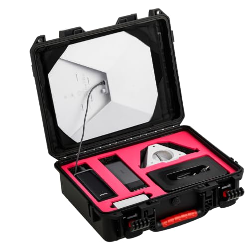 HLHGR Starlink Mini Case，Waterproof Hard Carrying Case for Starlink Mini Dish Accessories Supports In-Case Use Portable Storage Bag Ideal for Outdoor Travel and RV Camping