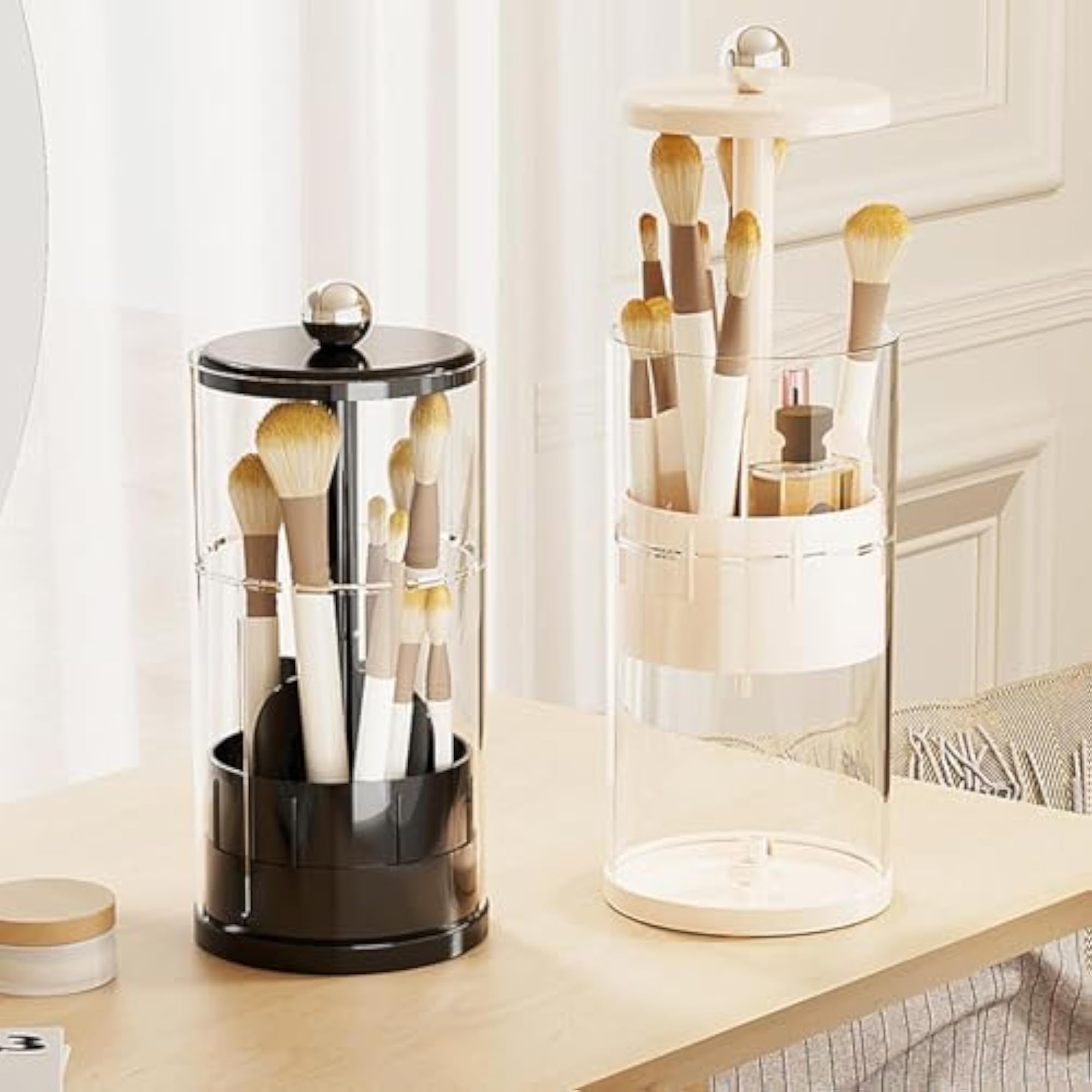 Makeup Brush Holder Eyeliner Display Case for Vanity