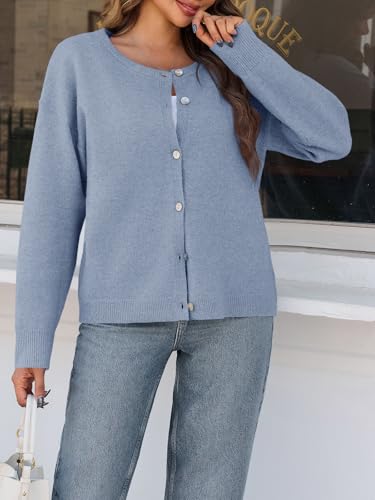 Saodimallsu Womens Cardigan Sweaters Button Down Long Sleeve Knit Outerwear 2025 Trendy Fashion Open Front Outfits3