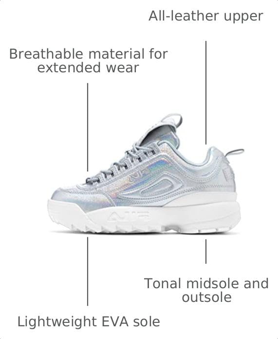 Image of FILA Women's Disruptor II Premium Comfortable Sneakers