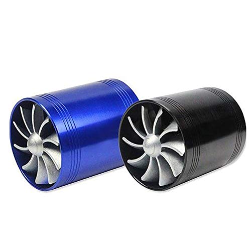 Utut Turbo Compressor Car Vehicle Turbocharger Turbo Compressor Fuel Saving Fan With Rubber Covers (Black) #TOP3