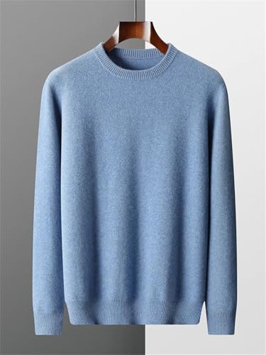 Men's Fall Winter Basic O-Neck Thick Warm Pullover Business Casual Luxury Soft Jumpers4