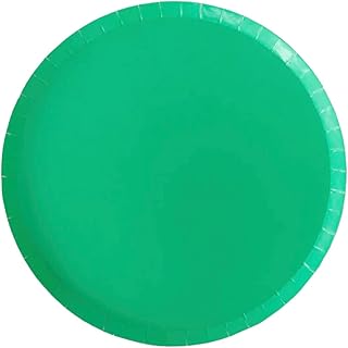 Jollity & Co Shade Dinner Plates - Grass Green Paper Plates - Pack of 8 Cake Plates Disposable - Party Plates for Baby Showers, Anniversaries, Summer Parties, Birthday Decorations