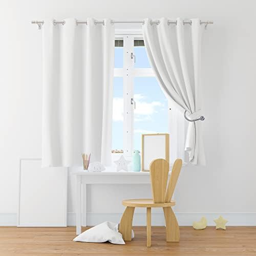 TREXIN 2 pc Large Curtain Holdbacks | Stylish Tassel Arms Wall Mounted U Metal Cartin Tie | Back Hook Hold With Screws | for Window Curtain Shower Towel Umbrellas Clothes Home (Black)