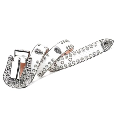 Ceinture rock en cuir ajustable idéale pour affirmer son style en concert de métal