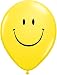 Pioneer Balloon Company 50 Count Smile Face Latex Balloon, 11", Yellow