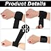 2PCS Wrist Brace, Adjustable Lifting Carpal Tunnel Wrist Brace for Sports Lifting Wraps for Gym Strength Training Protection Pain Relief Gym Hand Support Unisex(Black)