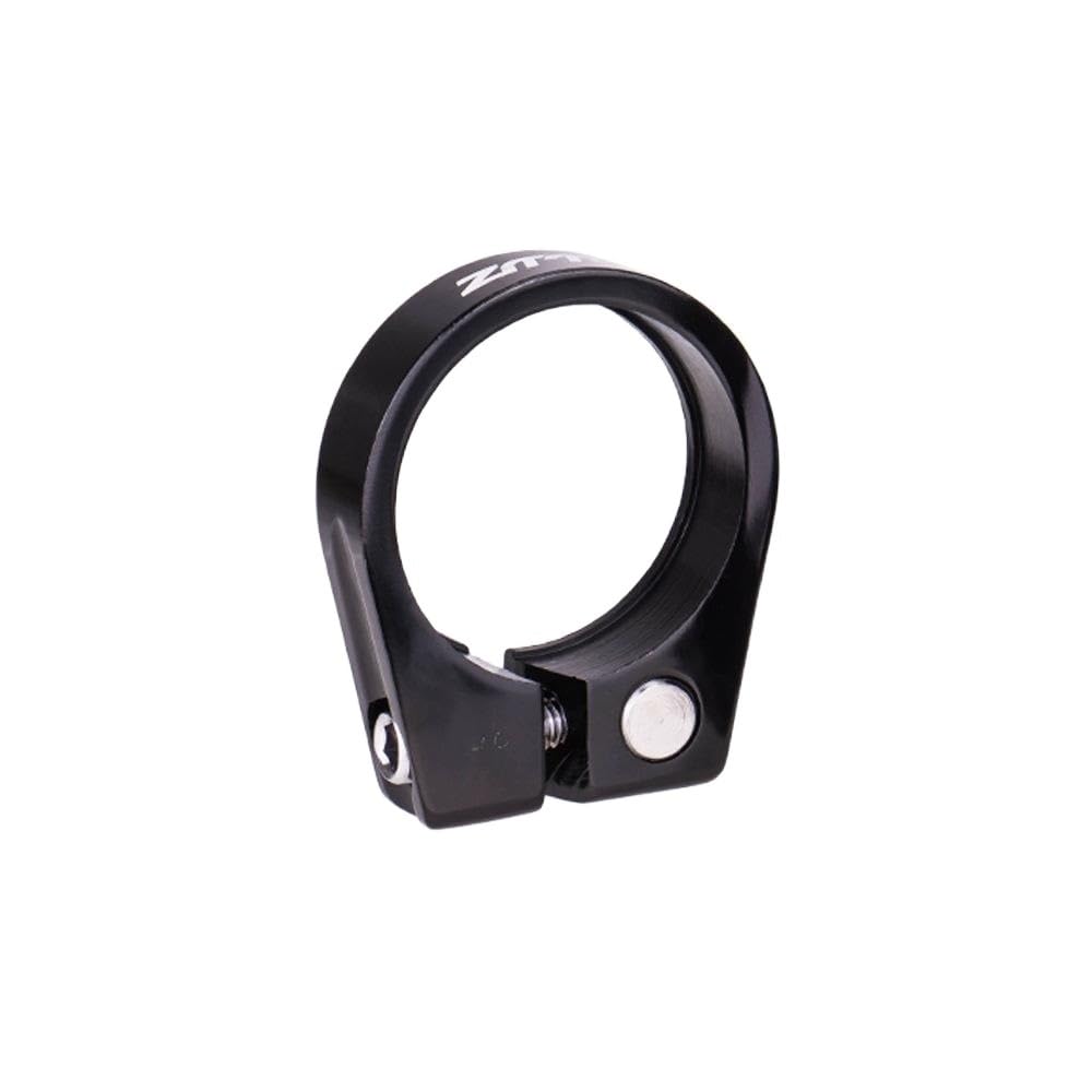 Bike Seat Clamp Cycling Saddle Tube Clamp Aluminum Alloy Seat Post Lock Seatpost Clamps for 28.6 31.8 34.9 MTB Bike(34.9mm Black)