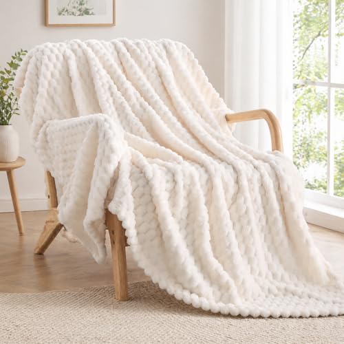 Vielit Kuscheldecke Flauschig 150x200 cm Ultraweiche Fleecedecke für Couch & Sofa Warme Wohn- & Kuscheldecke Leichte Sofadecke Gemütliche Couchdecke Atmungsaktiv & Pflegeleicht Decke Beige