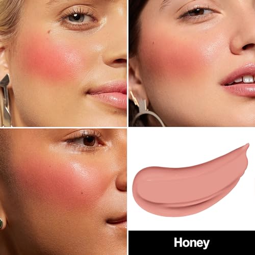 FV Colorete Líquido, Alta Pigmentación, Duración Extendida, Efecto Natural y Transpirable, Rubor en Crema Ligero y Saludable, Maquillaje Perfecto para un Aspecto Radiante (Honey) - imagen 2