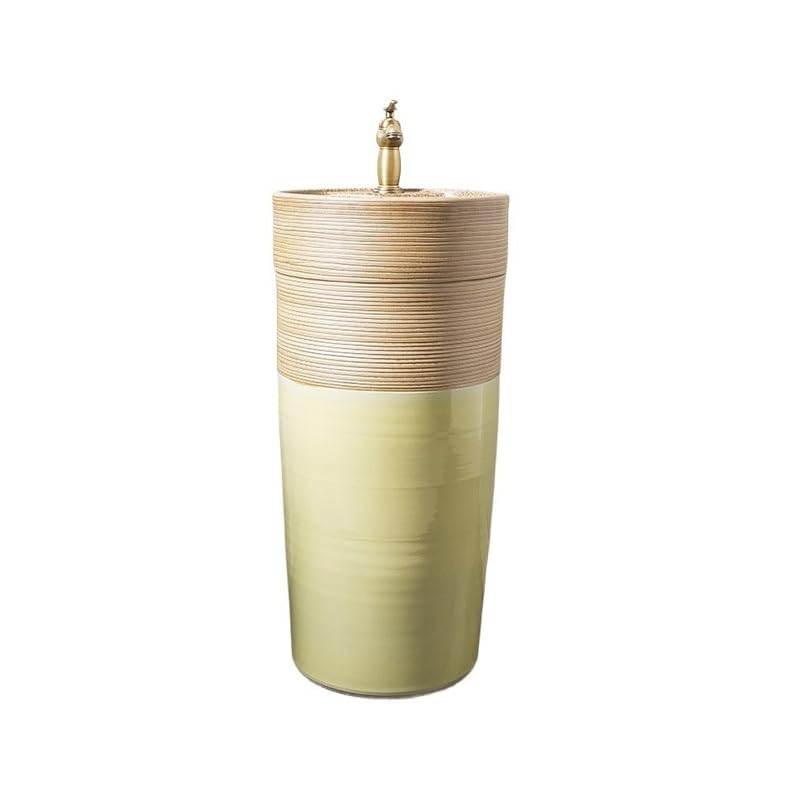 Fregadero de pedestal, lavabo de pie, lavabo de cerámica para el hogar