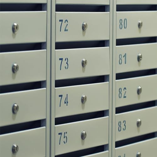 Briefkastenschloss, Kommt mit 6 Schlüssel und 5 Verschiedene Schlossplatten, Schrankschloss, Spindschloss, Briefkasten schloß, Hebelschloss Möbelschloss für Cupboard, Schranktüren