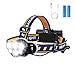 Rechargeable Headlamp, OUTERDO 12000 Lumens 6 LED 8 Modes USB Rechargeable HeadLight with 2 Batteries, Waterproof LED Head Torch Rechargeable Headlamp Flashlight for Camping, Fishing, Cellar, Outdoors