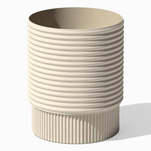 Veradek Mod Series Medium Planter - Round Outdoor Planter with Shelf