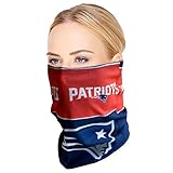 Littlearth unisex-adult NFL New England Patriots Superdana Neck Gaiter, Team Color, 10' x 19', (300610-PATS)