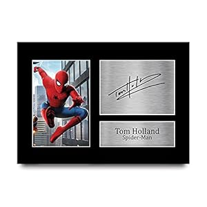 HWC Trading Tom Holland A4 Printed Gift Signed Autograph Spiderman Spider Man Gifts Print Picture Beeldscherm