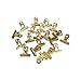 Metal Bulldog Clips, 1.25 Inches, Pack of 20 (Light Gold)