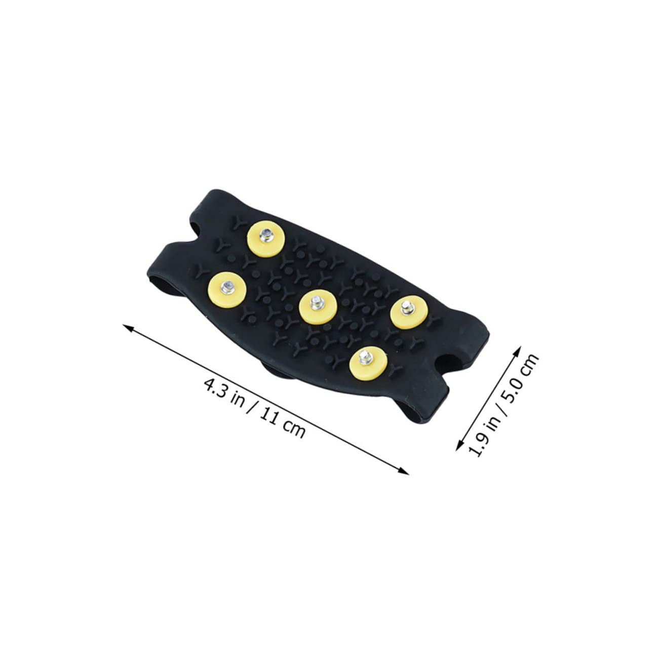 2 Pares Crampones Antideslizantes para Zapatos de Montaña con Puntas TPE Cubrecalzado Exterior Resistente Tracción Segura para Senderismo y Deportes de Invierno