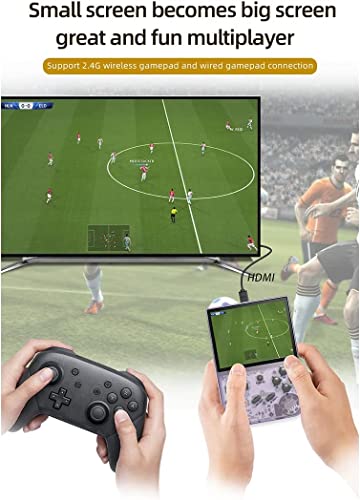 Rg35Xx Handheld Game Console With 5000 Games, 3.5Inch Ips Oca Screen Linux System Chip Cortex-A9 Portable Handheld Nostalgic Arcade Retro Game Machine, 64G, 2100Mah (Rg35Xx Purple) #TOP4