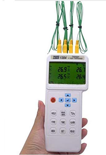 TES1384 - Termometro digitale industriale a 4 ingressi