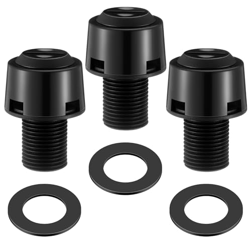 Threehoney 3 Sets Replacement Cover for P Trap Fuel Tank Vent Black Boat Fuel Tank Gas Tank Vent Replacement Cover Plastic Polypropylene Black P Trap Fuel Tank Vent Boat Engine Fuel Tanks Vent Valve - image 1