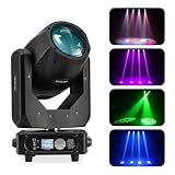 Stage Lights 295W Moving Head Light, DMX 512, 24 Gobos, 15 Colors, 22 Channels, Sound-Activated DJ Lights for Parties, Weddings, Nightclubs, Bars, and Live Shows