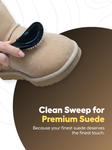 Image of Helios Shoe Accessories Kit | Nubuck & Suede Glower Spray 250ml + Suede Brush | Shoe Cleaner, Protector & Shiner for Suede & Nubuck Shoes