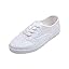 Multi White Glitter Laceup Plimsolls