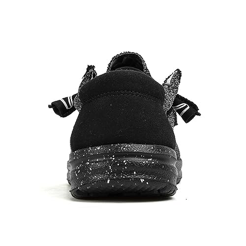 Men's Canvas Loafer Lightweight Softsole Flat Deck Shoes Vintage Casual Loafer Boat Shoes3