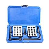 Nakkaa Ultra Precision 1-2-3 Blocks Set with Screw Matched Pair 23 Holes .0001