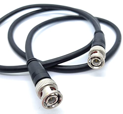 DRUT 1m BNC to BNC Cable Lead, Coaxial RG59/RG59U 75ohm for CCTV Video Camera Male to Male Plugs 3.3ft